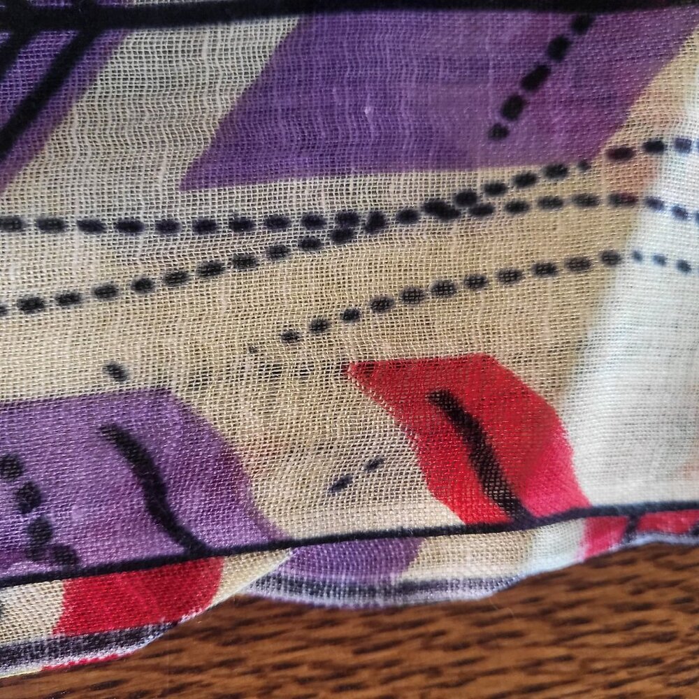 Pistil Celeste Poppy Rectangular Scarf/ Wrap / Shawl - Picture 14 of 15